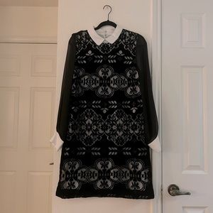 Cece Black & White Dress